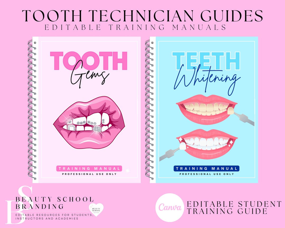 Tooth Training Manuals, Tooth Gems, Teeth Whitening, Training Guides