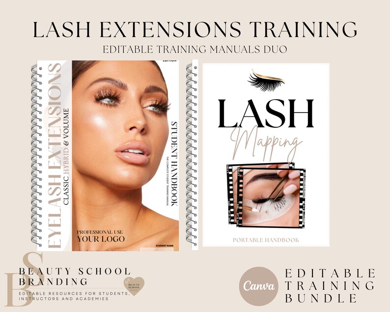 Lash Extensions and Lash Mapping Training Manual and Student Etsy