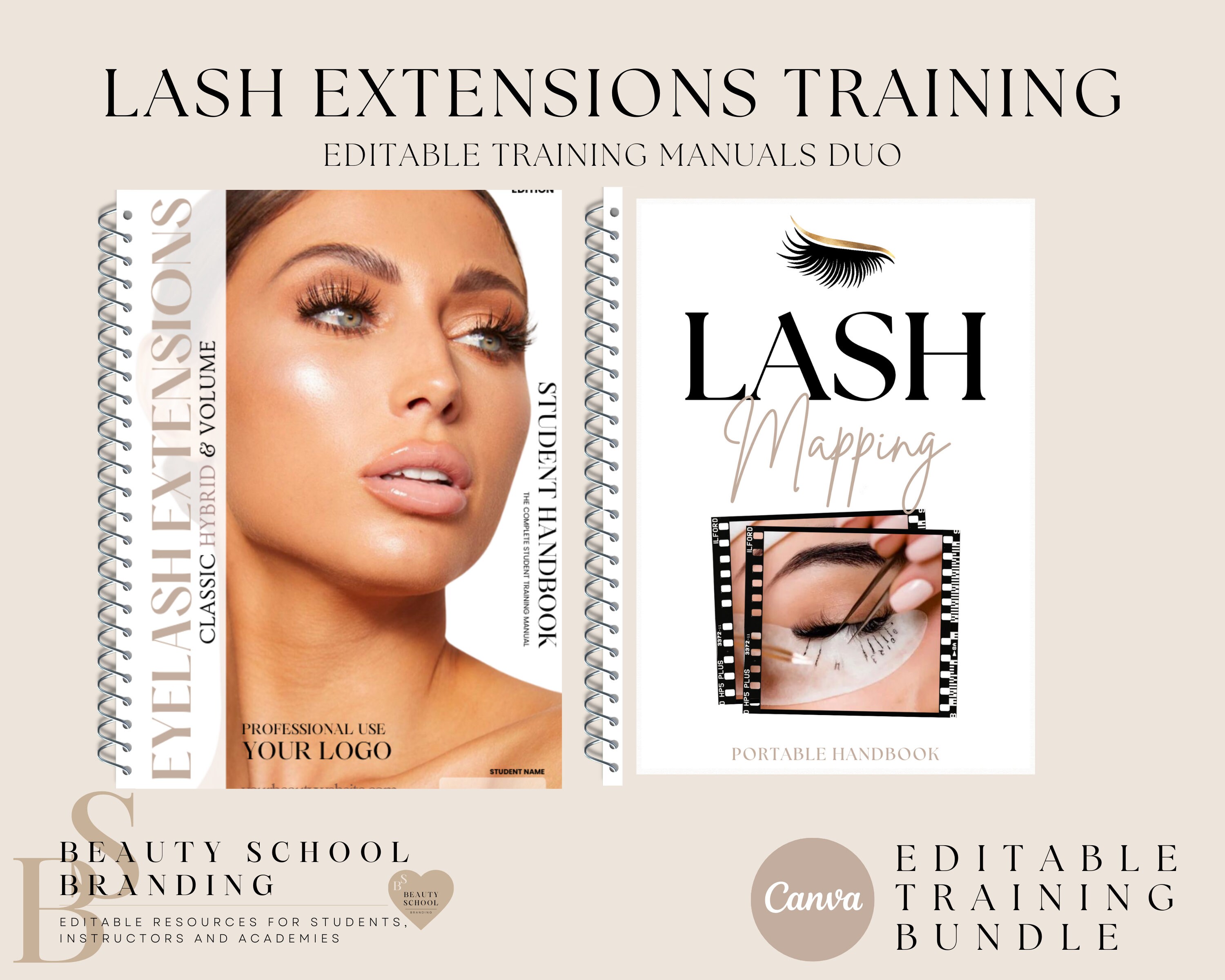 Lash Extensions and Lash Mapping Training Manual and Student Etsy