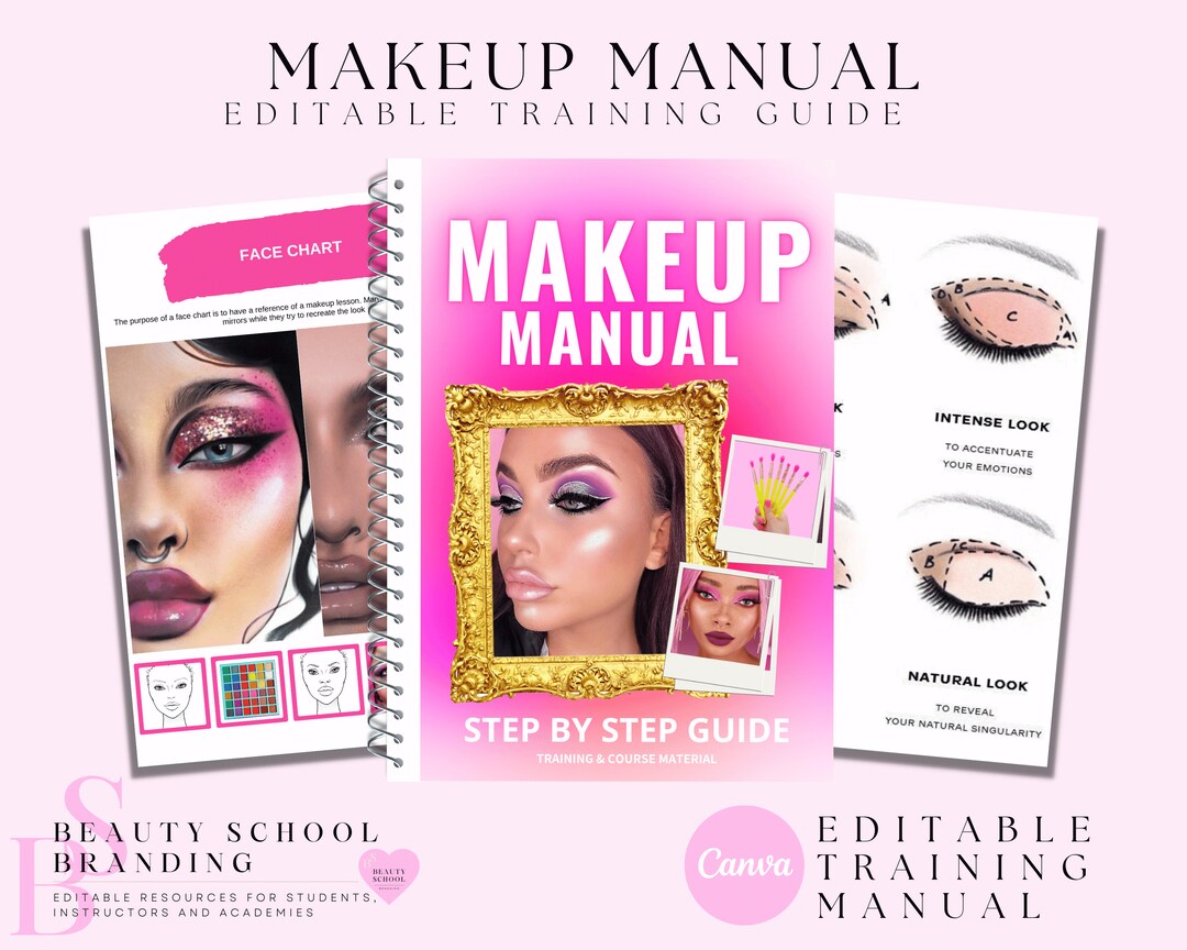 Makeup Training Manual, MUA Training Guide, Makeup Application, Tutors