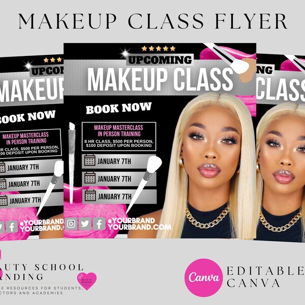 Makeup Artist Booking Flyer Etsy