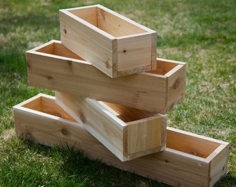 Planter Box, Outdoor Planters, Wooden Planter, Flower Box, Herb Planter, Cedar Planter Box