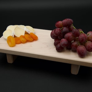 Handmade Maple Elevated Charcuterie Board: Wood Serving Tray