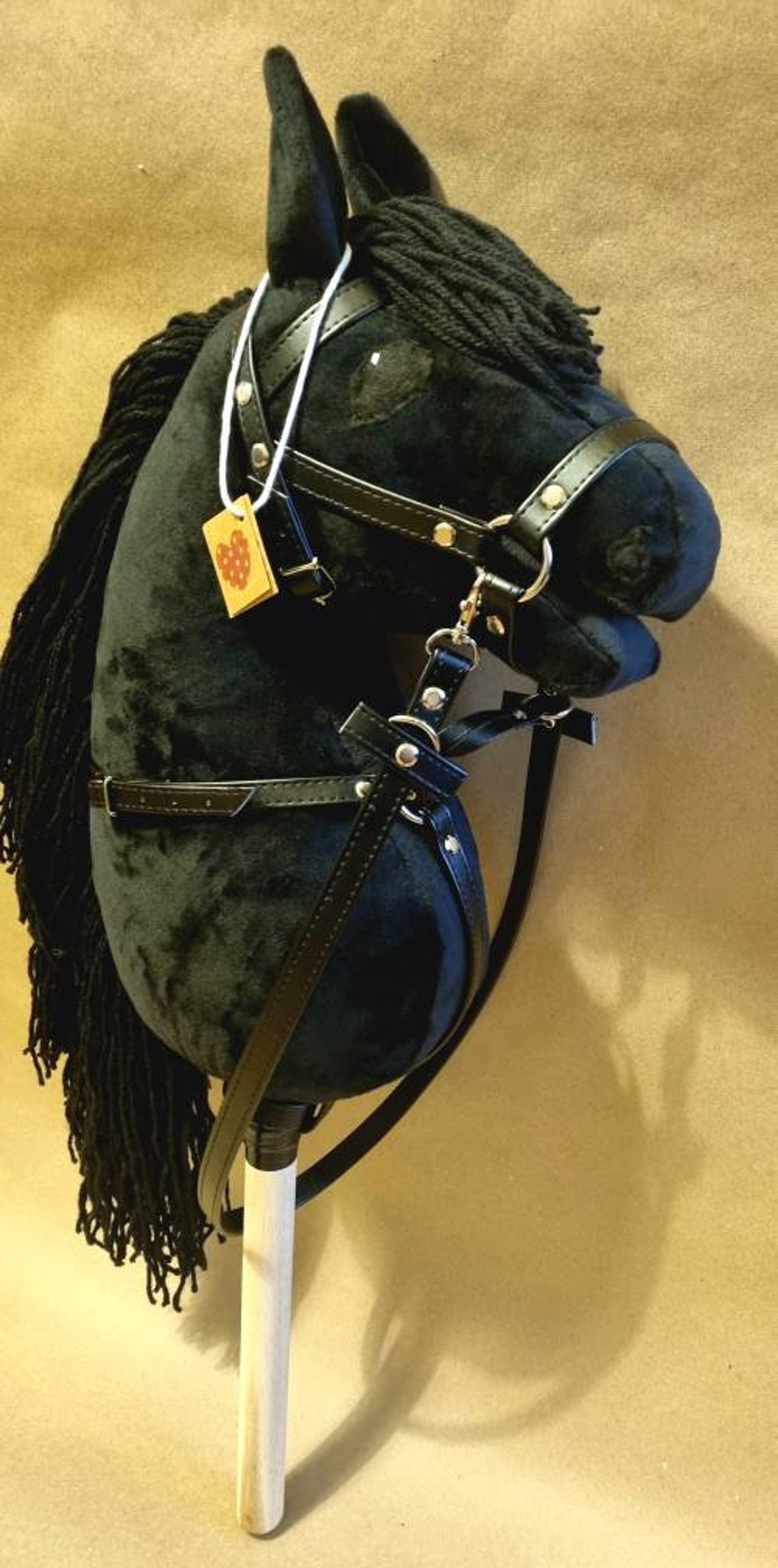 Black Hobby Horse With Breastplate Like Reven European Union Etsy