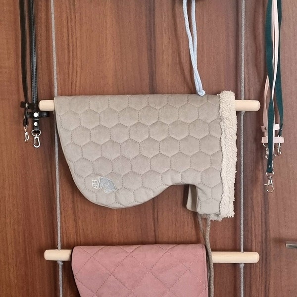 Wooden hanger for blankets and accessories for Hobby horse