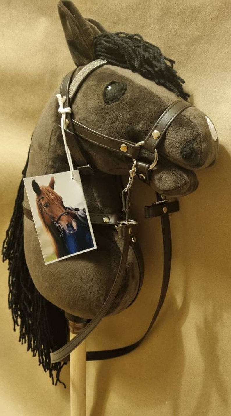 Brown Hobby Horse With Star Bridle and Breastplate. Etsy UK