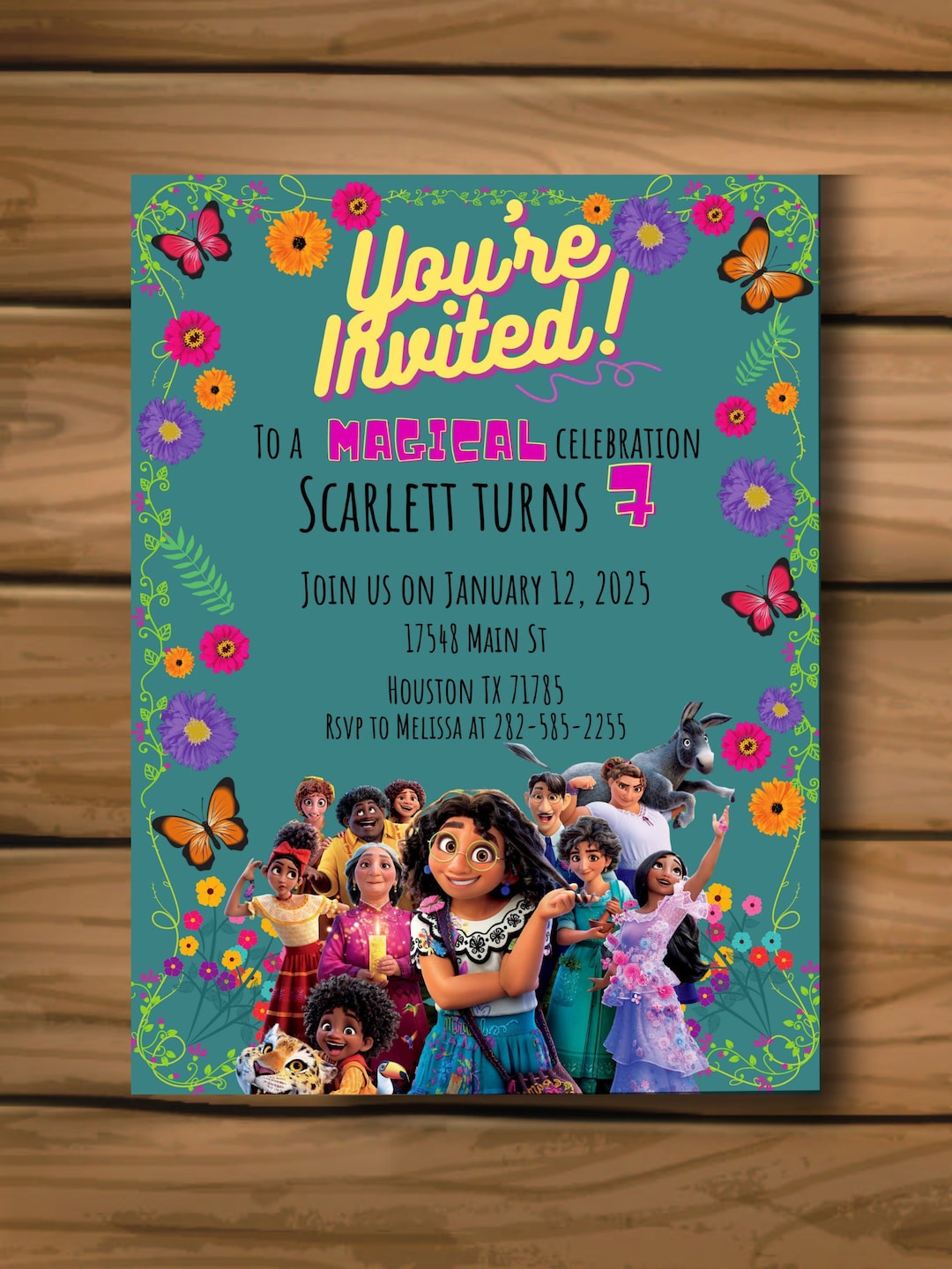 Encanto Invitation Encanto Birthday Invitation Encanto Party Etsy