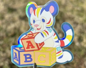 Kipper Patchkins Holographic Border Vinyl Sticker