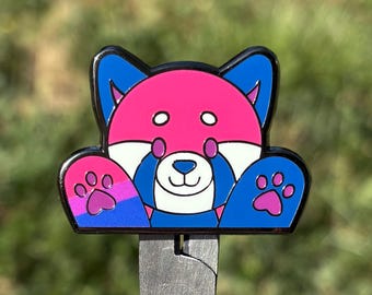 Charlie the Bisexual Red Panda Patchkins Hard Enamel Pin