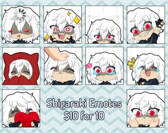 Shigaraki Tomura Discord Twitch Emotes + Stickers