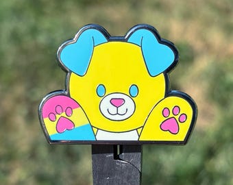 Pippin the Pansexual Puppy Patchkins Hard Enamel Pin