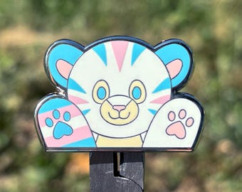 Tiggs the Transgender Tiger Patchkins Hard Enamel Pin