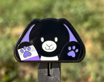 Haru the Asexual Bunny Patchkins Hard Enamel Pin