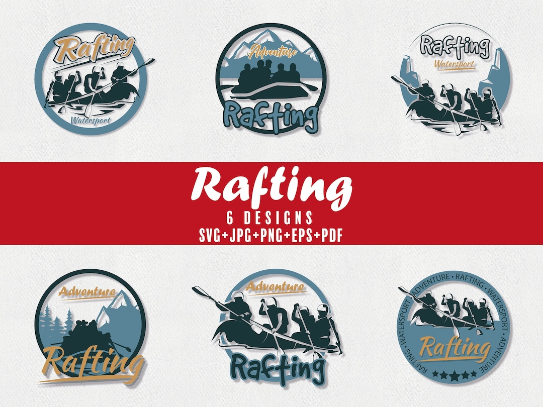 Rafting SVG PNG JPG Pdf. Rafting Logo Cut File for Cricut and - Etsy ...