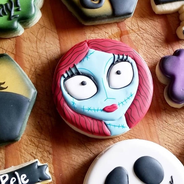 Nightmare Inspired Decorated Sugar Cookies