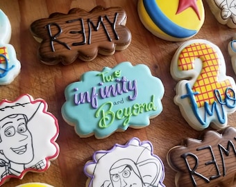 Toy Story Inspired Decorated Sugar Cookies