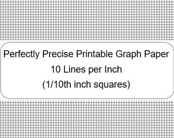Perfectly Scaled and Precise Printable Graph Paper 4/4 1/4 Inch 4 Lines ...