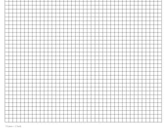 Perfectly Scaled and Precise Printable Graph Paper - 1/5 Inch (5/5 - 5 Lines Per Inch)