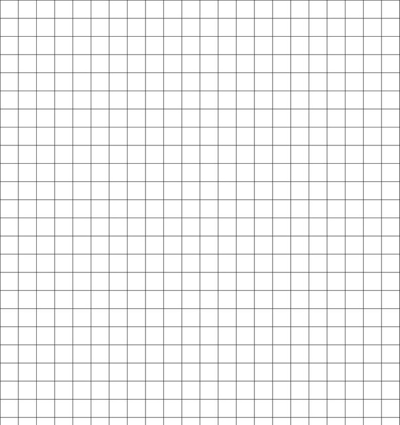 Perfectly Scaled And Precise Printable Graph Paper For Weaving Patterns 