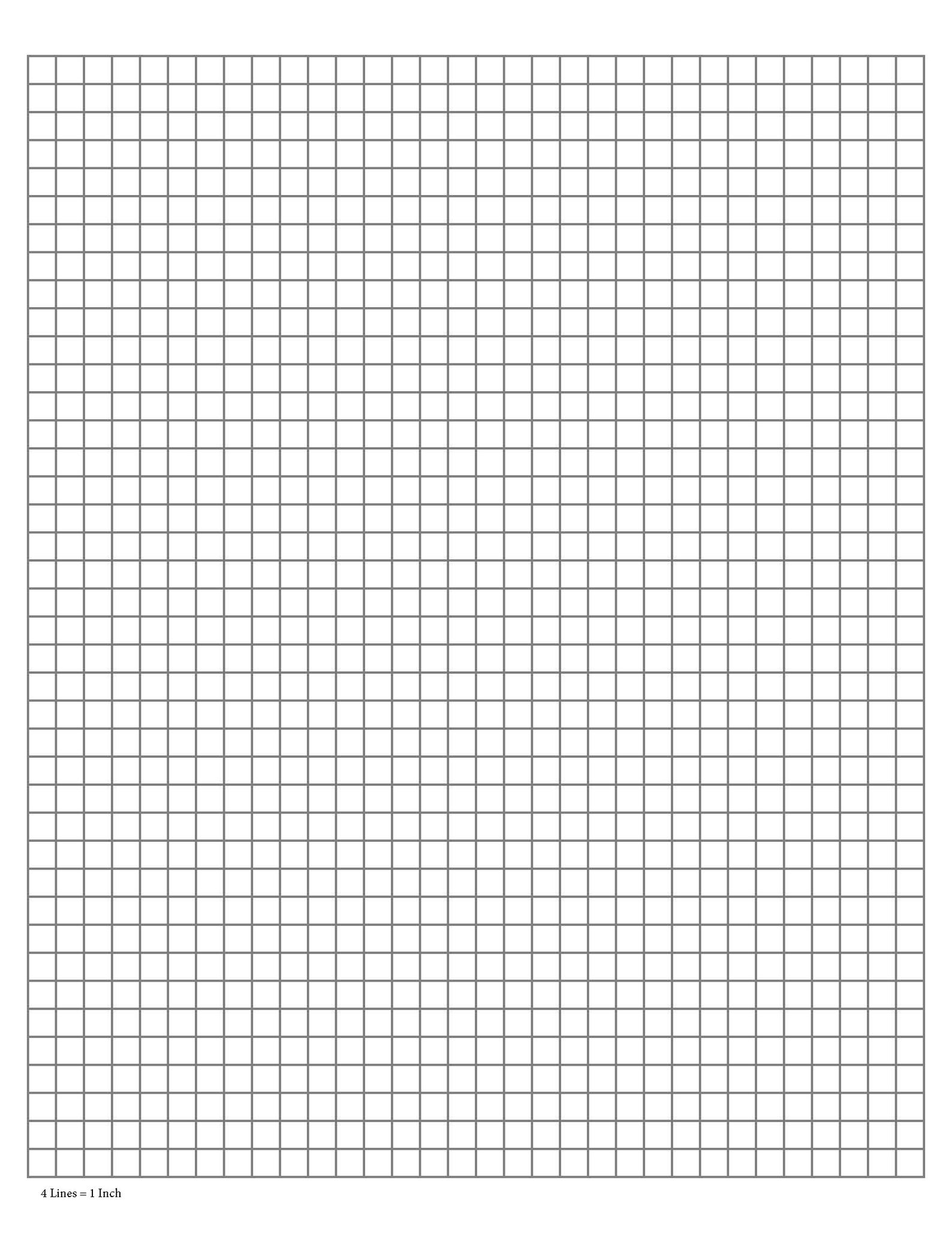 Perfectly Scaled and Precise Printable Graph Paper 1/4 Inch - Etsy