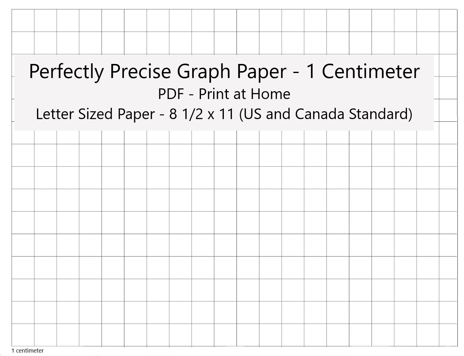 Centimeter Square Graph Paper