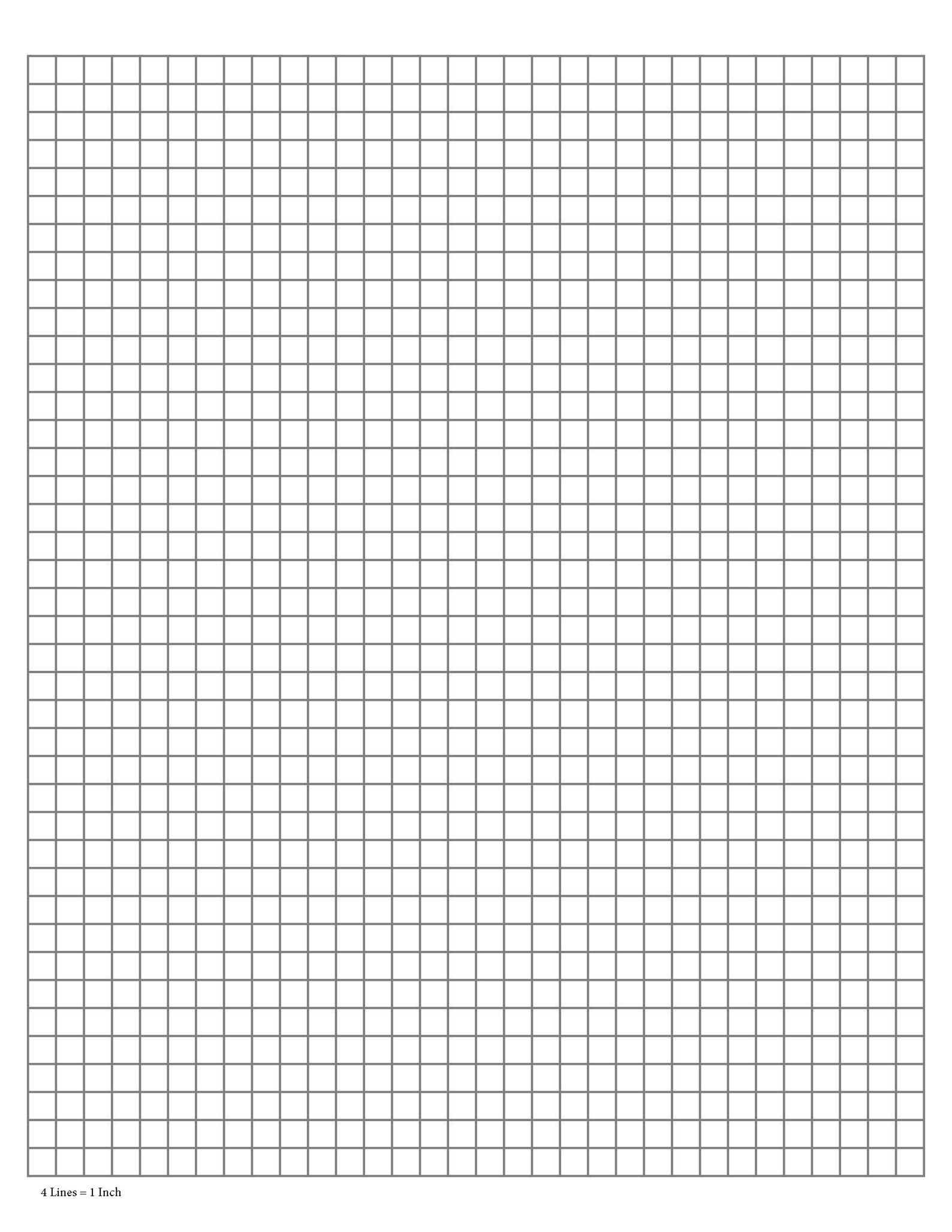 Perfectly Scaled and Precise Printable Graph Paper 1/4 Inch - Etsy