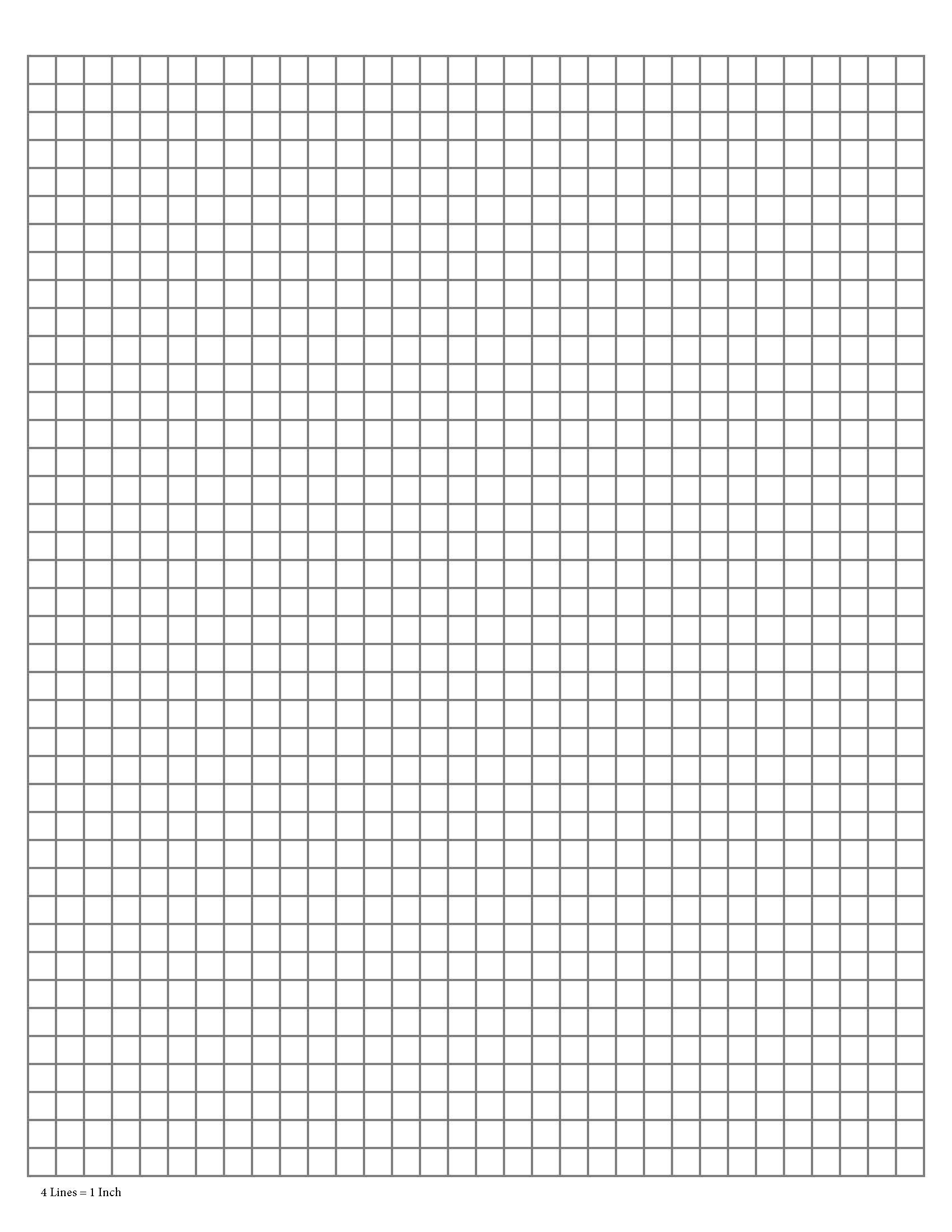 Perfectly Scaled and Precise Printable Graph Paper 1/4 Inch - Etsy