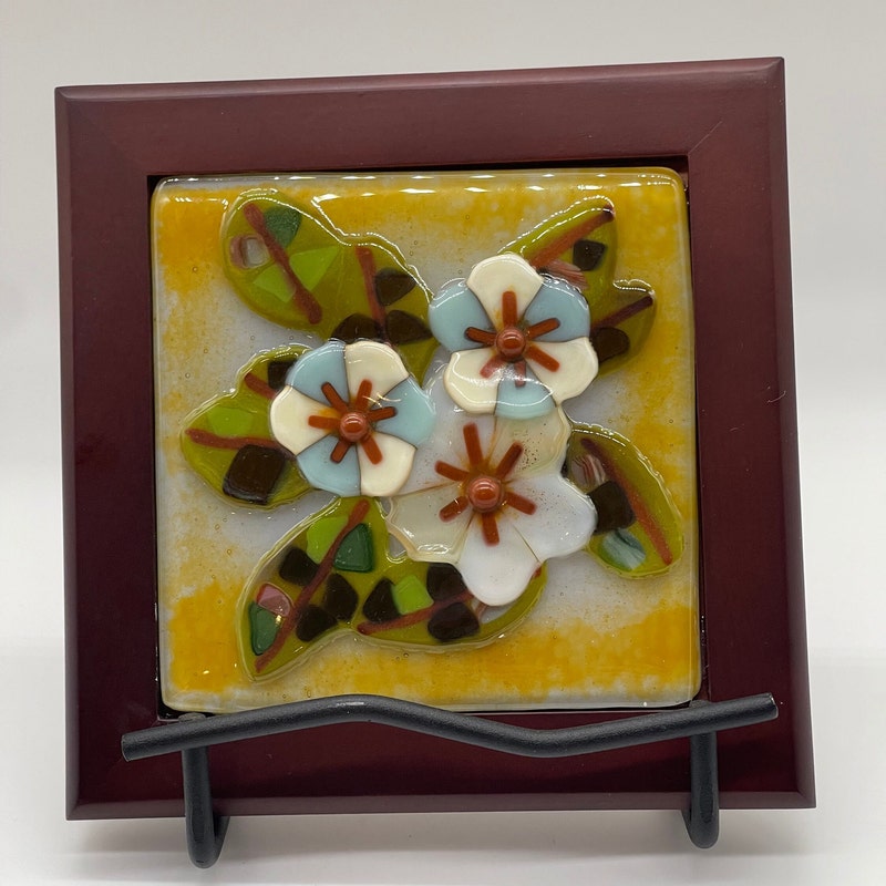 Fused Glass Tiles - Etsy