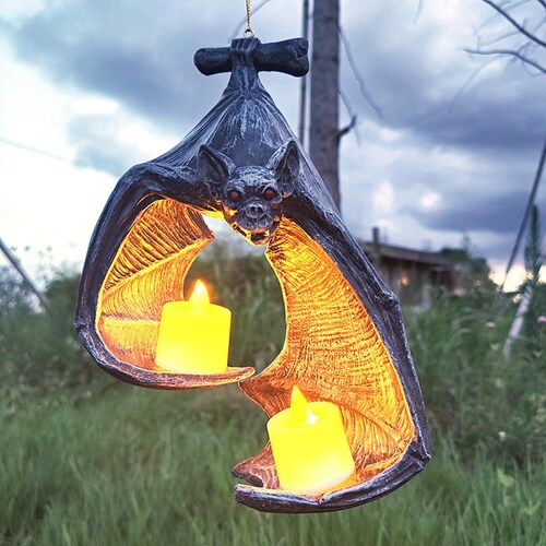 Bats Wall Tealight Holder Medieval Candle Holders Gothic Etsy