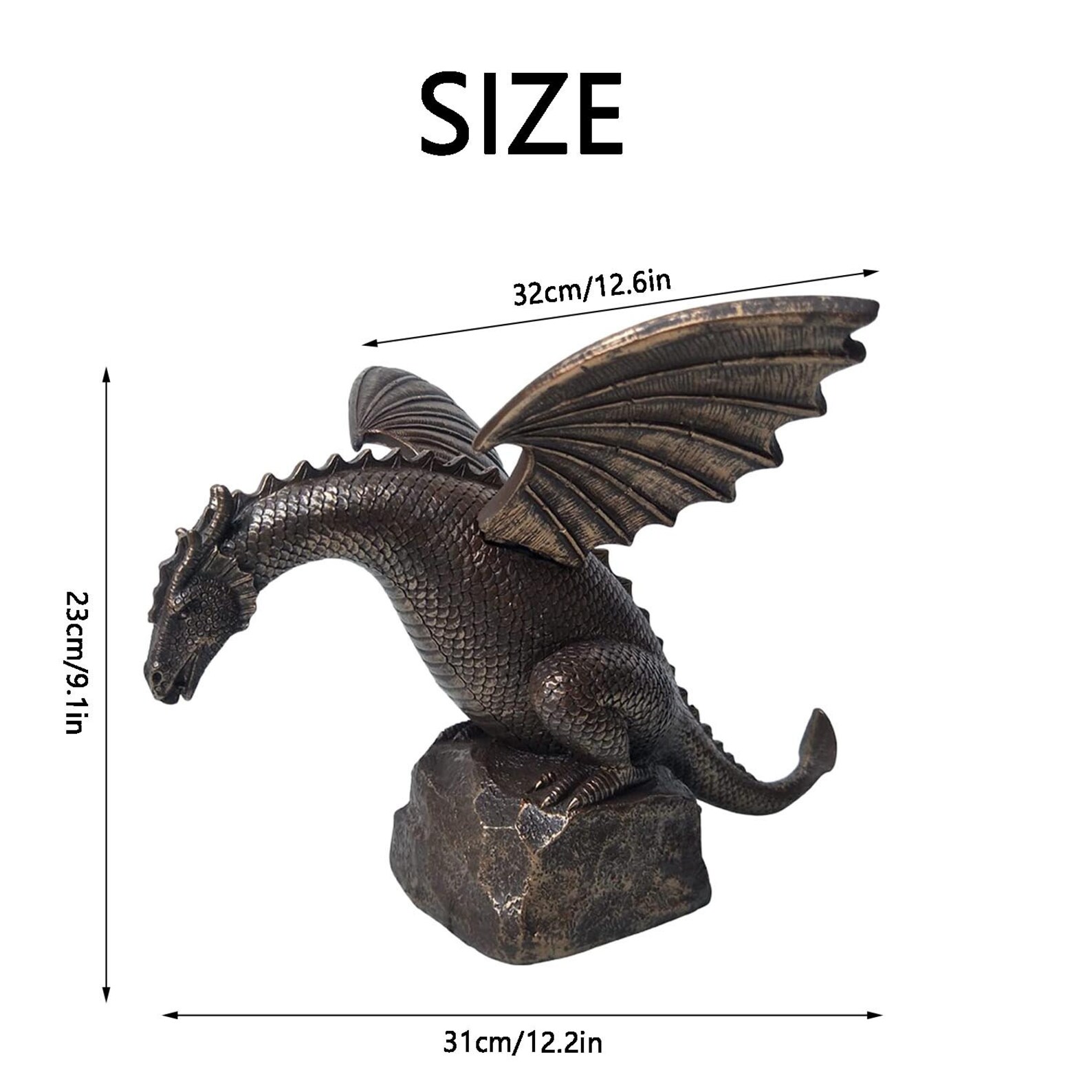 Water Spray Dragon Statue Dragon Sculpture Resin Etsy UK