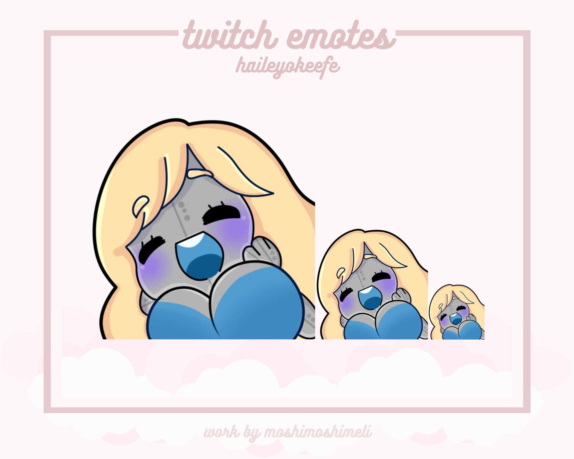 6 Custom Emotes Emojis Stickers Pack for Twitch Discord and Etsy