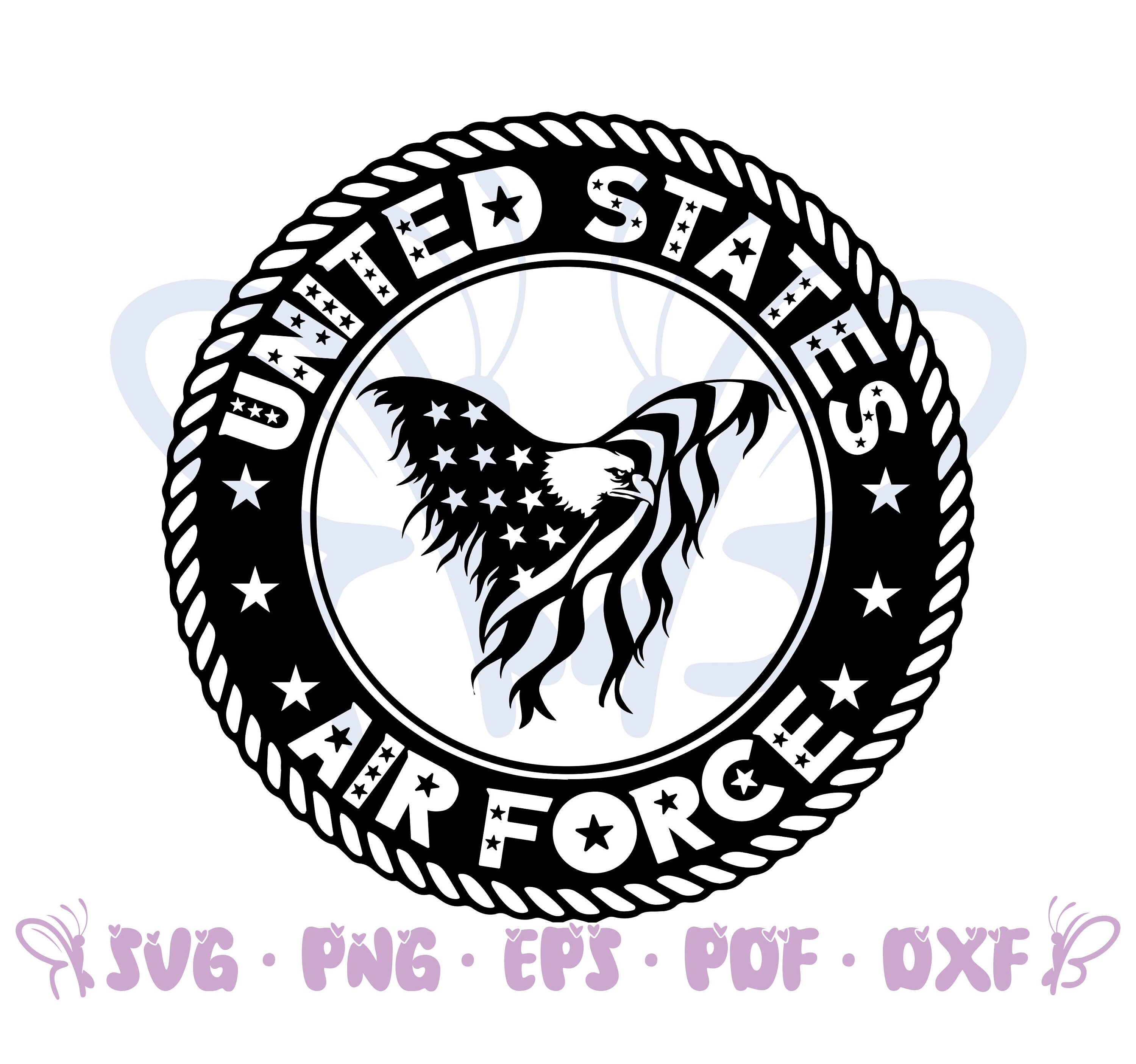 Air Force Tattoo - Etsy Air Force Tattoo - Etsy