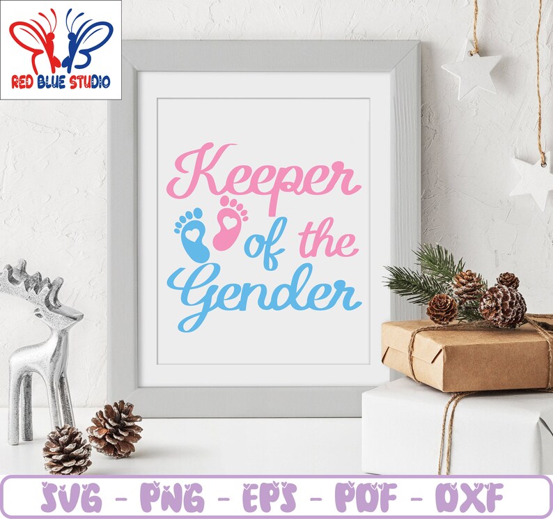 Keeper of the Gender Svg Funny Gender Reveal Shirt Iron on Etsy