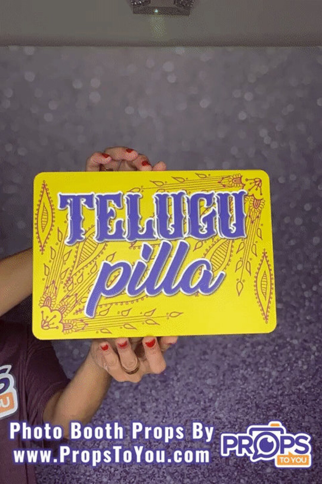 Indian Telugu Telugu Pilla/telugu Abbai Photo Booth Prop Etsy
