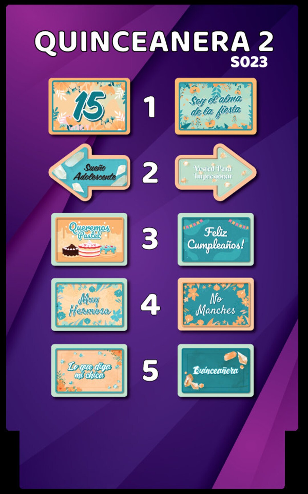 BUNDLE! Quinceañera 2 - 5 Double-sided Photo Booth Props - Etsy