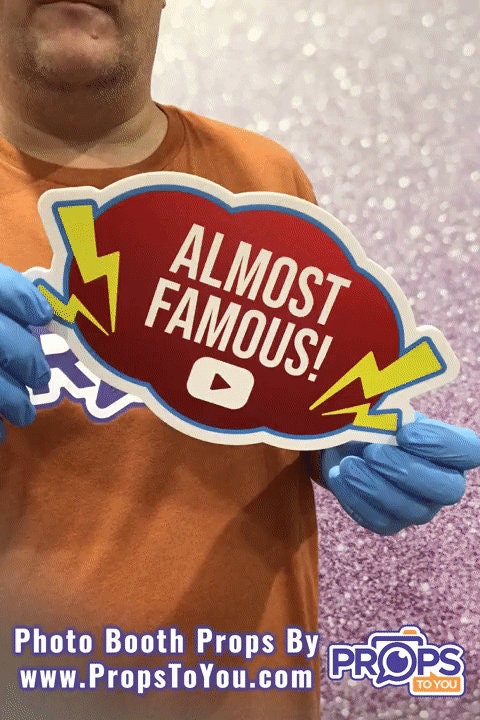 BUNDLE Social Props 5 Double-sided Photo Booth Props - Etsy