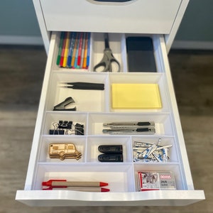 Für IKEA ALEX Ordnungssystem Einsätze Schublade Schubladeneinsätze Organizer Weiß