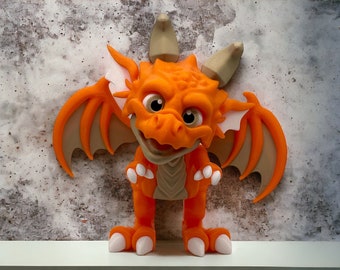 Articulated Dragon | Multicoloured | Fidget | 3D Decoration | The Conqueror | Conqueror, King of Dragons