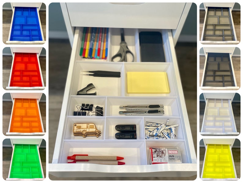 Für IKEA ALEX Ordnungssystem Einsätze Schublade Schubladeneinsätze Organizer Bild 1