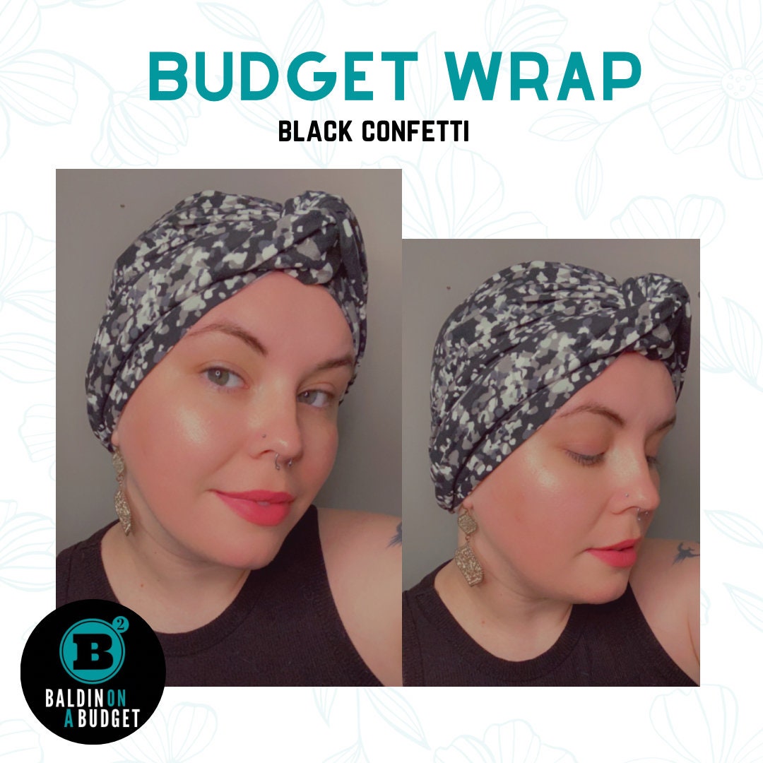 Black Confetti One Piece Wrap Etsy