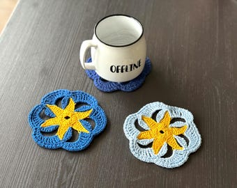 Crochet Star Coaster Pattern English PDF