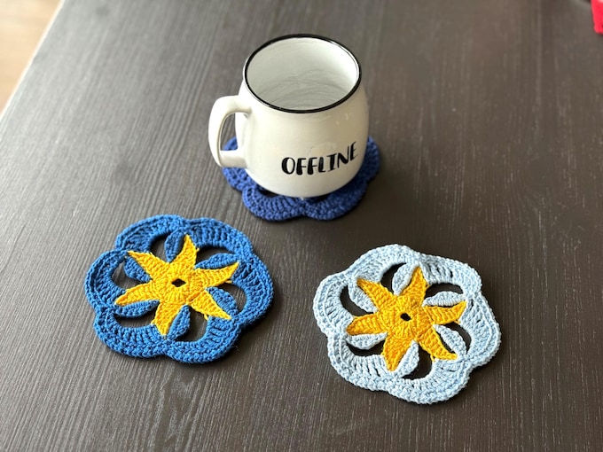 Crochet Star Coaster Pattern