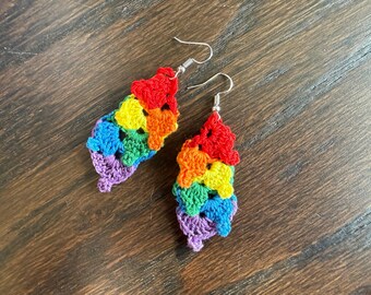 Boucles d'oreilles Fierté au crochet, PDF anglais - « Patchs Pride »