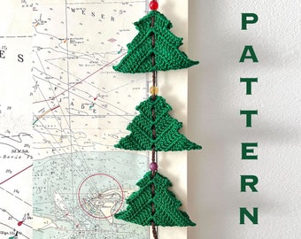 Crochet Pattern Christmas Trees decoration English