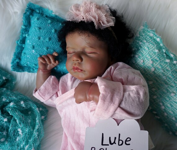 Reborn Baby Dolls - African American Vinyl, Willow Flower