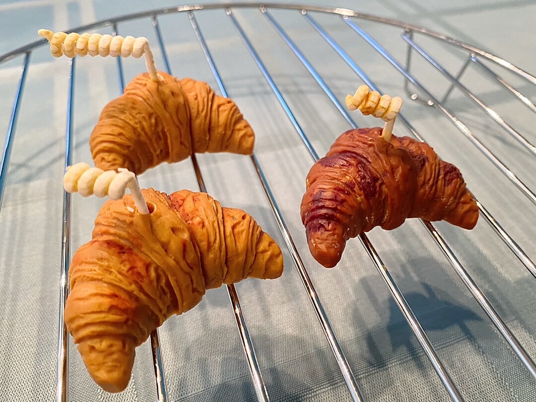 Handmade Mini Croissants Candle Food Candle dessert Candle Etsy