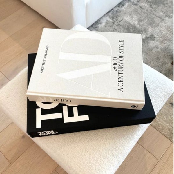 Luxury Decorative AD Architect Book Box, Tom Ford Hard Book Cover, Openable Book Box, Coffee Table Decor, Fake Book, Book Staging