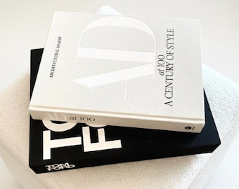 Set di finti libri impilabili di design di lusso, tavolino da caffè in stile Soho House