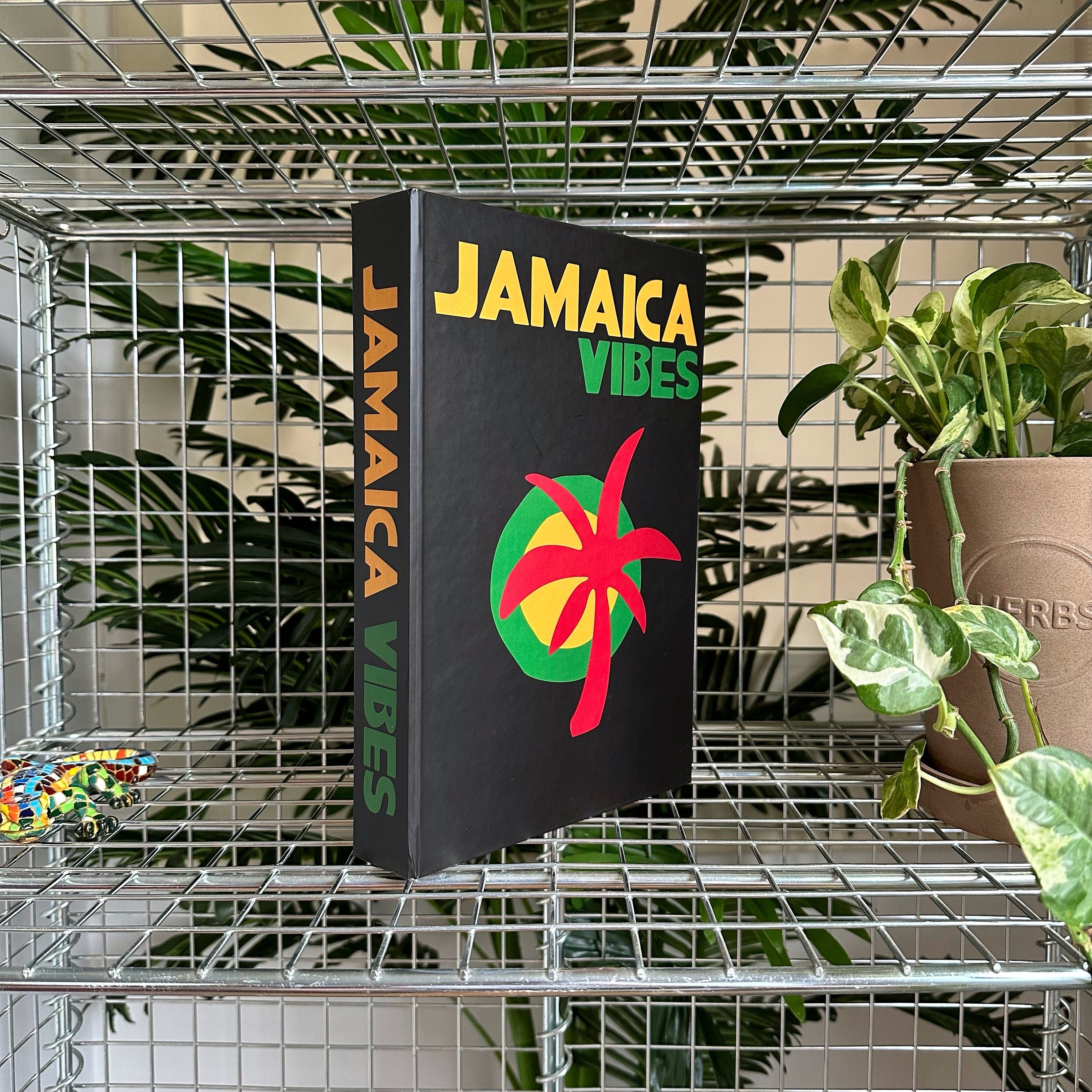 Jamaica Vibes Openable Book Box, Decorative Books, Coffee Table Decor, Fake Books, Luxury Book, Book Staging, Colour Books