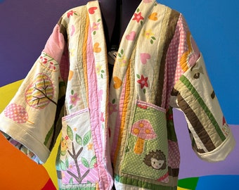 QuiltUP jacket  UPCYCLED fun quilt